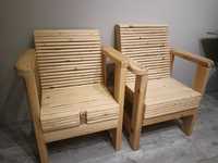 Krzesła ręcznie robione drewno sosnowe.