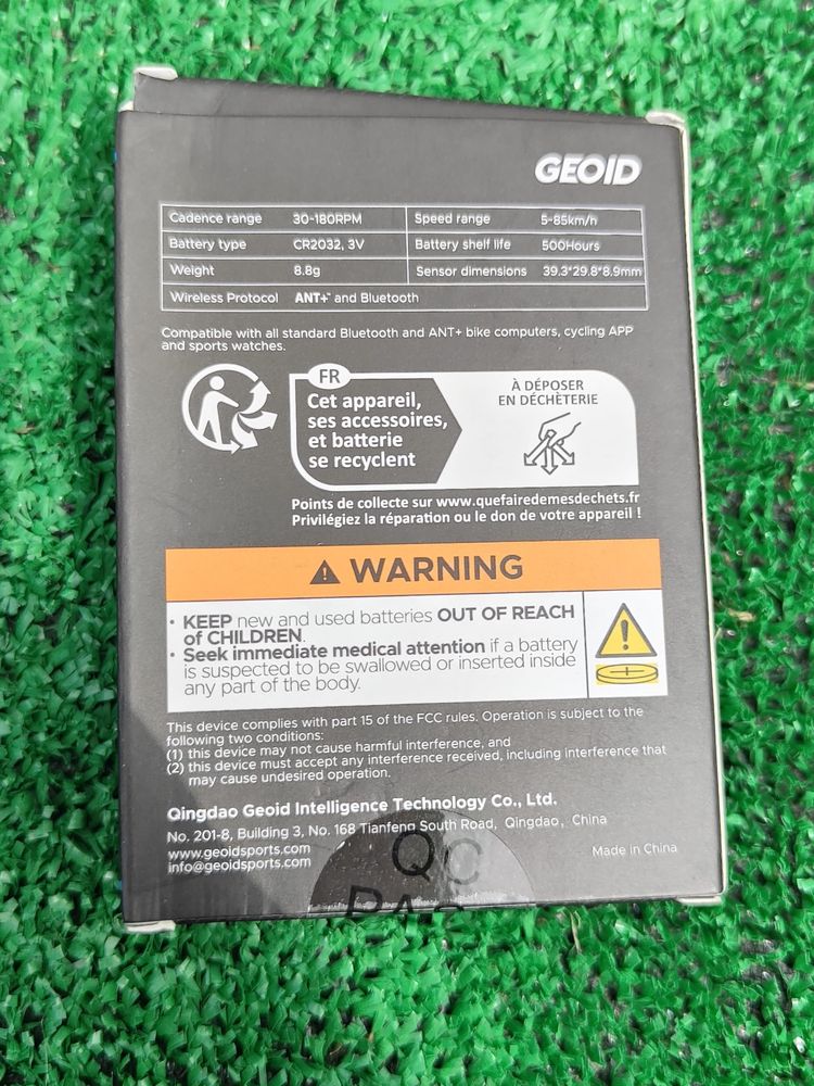 Gps geoid    Cc600 e sensor de cadencia