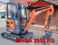 Minikoparka YUCHAI YC20 SR 2000kg YANMAR  NOWA ! LEASING !