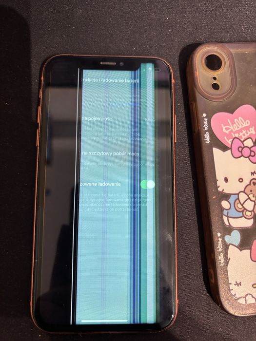iPhone XS 64GB – uszkodzony ekran i pęknięte plecy