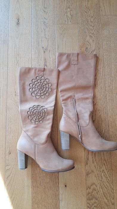 Kozaki nubuk rozm. 40 jesień