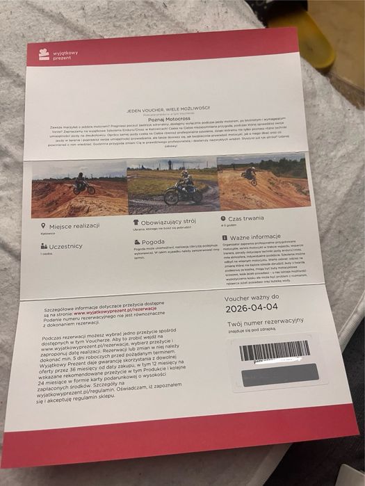 Motocross wyjatkowy prezet 4-5h
