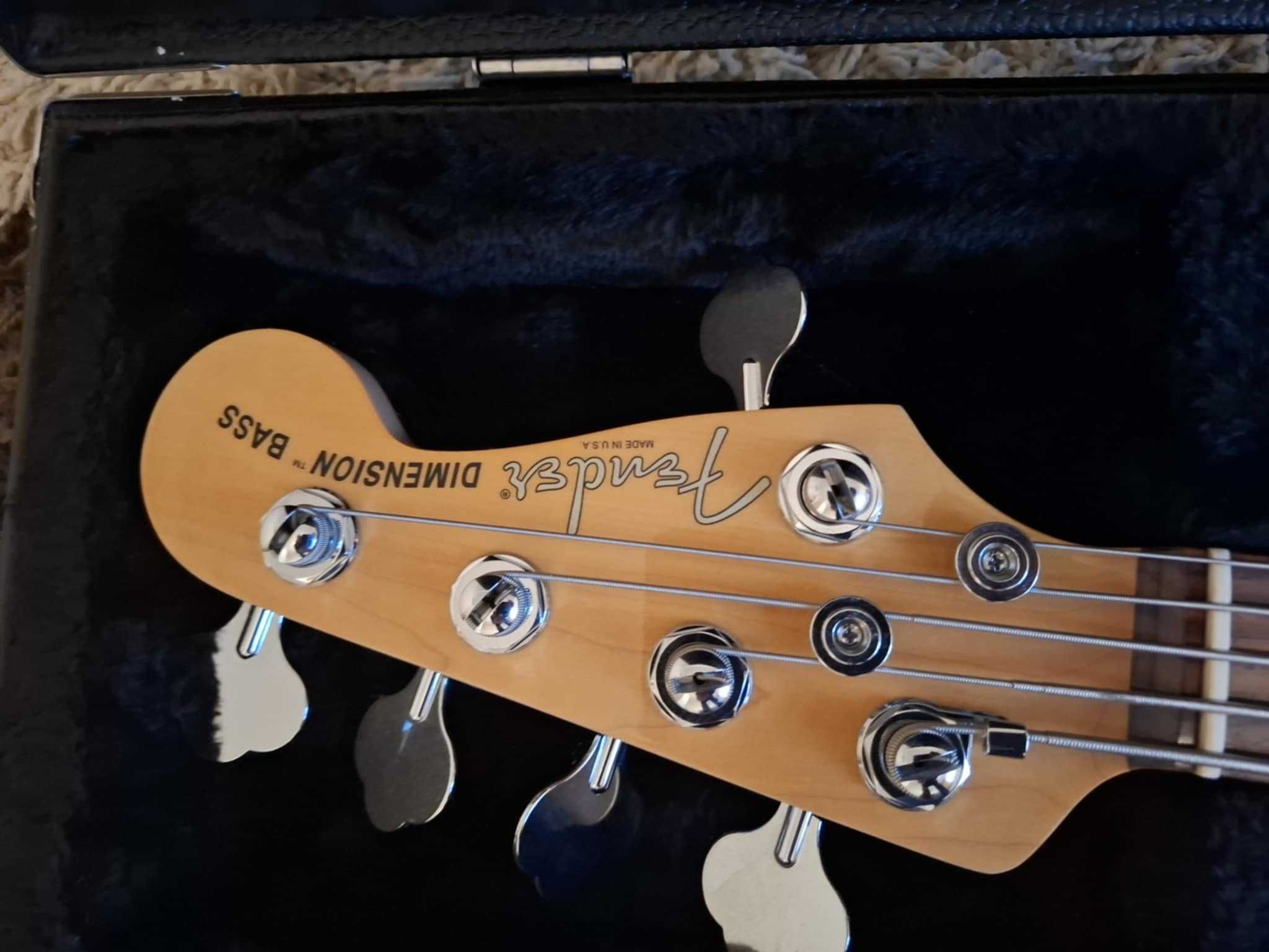 fender bas dimension.made in usa