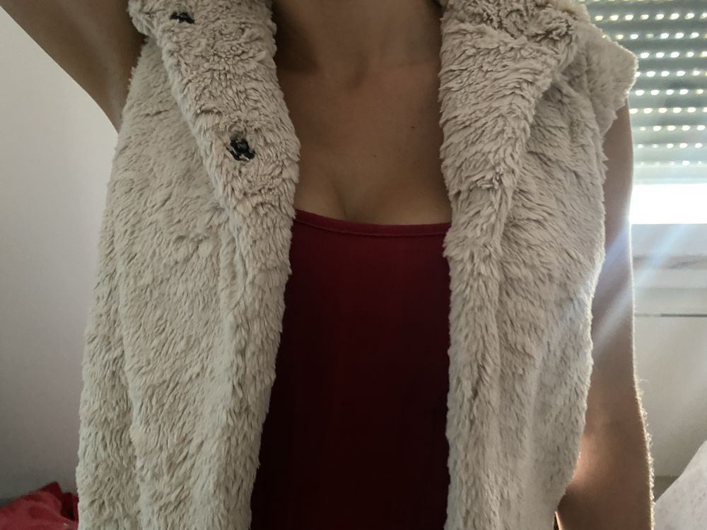 Colete de pelo de mulher