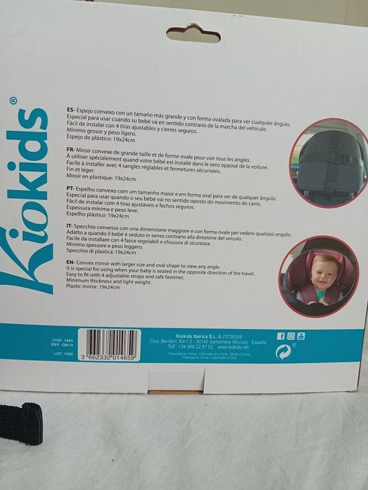 Espelho retrovisor bébé