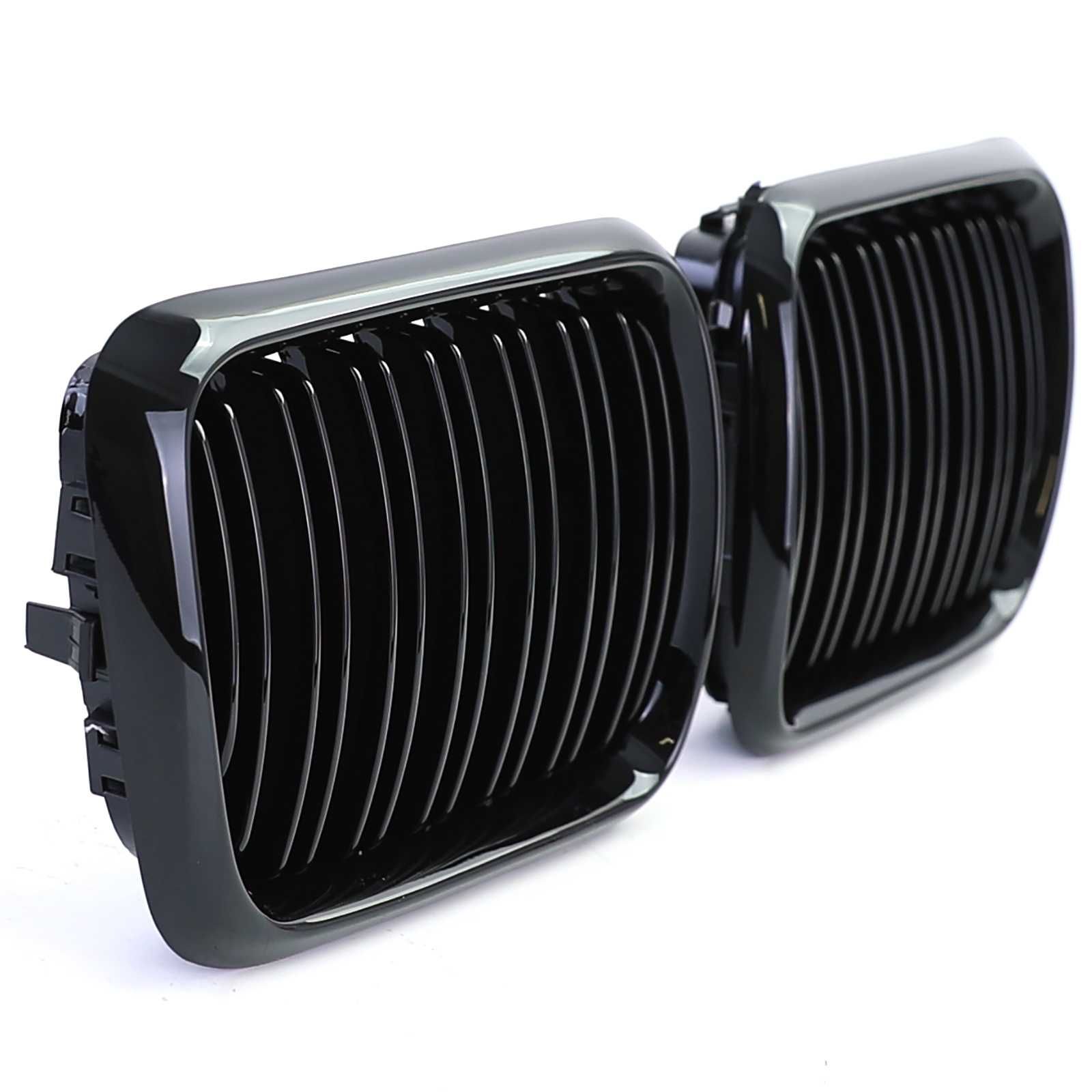 Grelha dupla para BMW Série 3 E36 1996 a 1999 Preto Brilhante