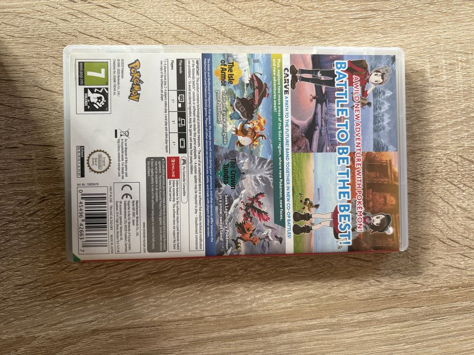 Gra Pokemon Sword + expansion pass, nintendo switch