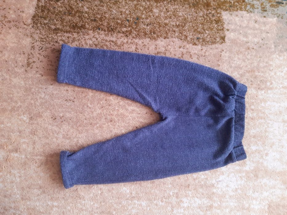 Spodnie dla chłopca 80 86 szare joggery dresowe