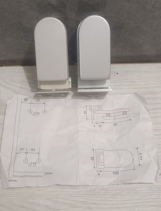 Петлі на скл.двері