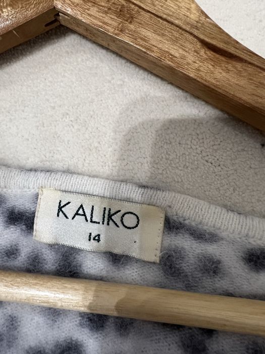 Angora sweter sweterek kardigan panterka pepard print zwierzący