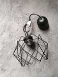 Lampa Sufitowa Wisząca Czarna nowoczesna w stylu loft metalowa