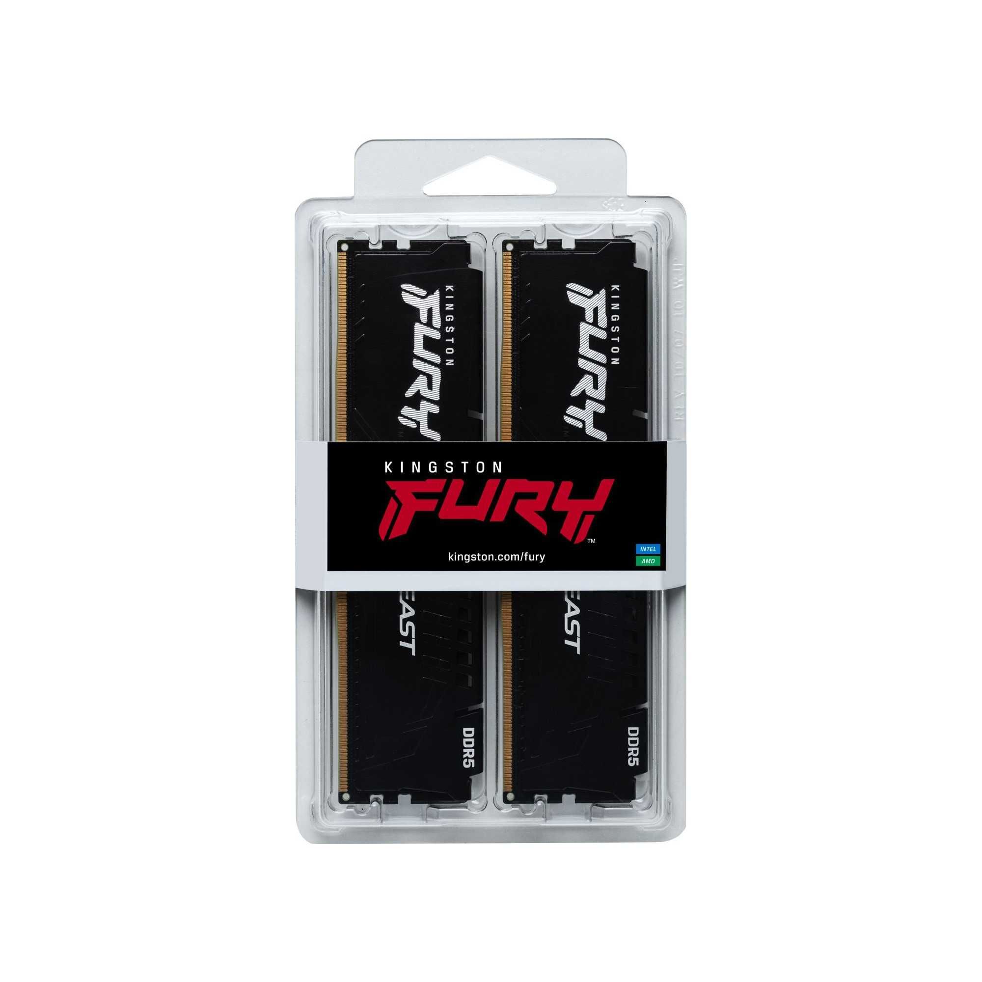 Pamięć RAM DDR5 KINGSTON Fury Beast 64 GB (2x 32 GB) 5600 MHz
