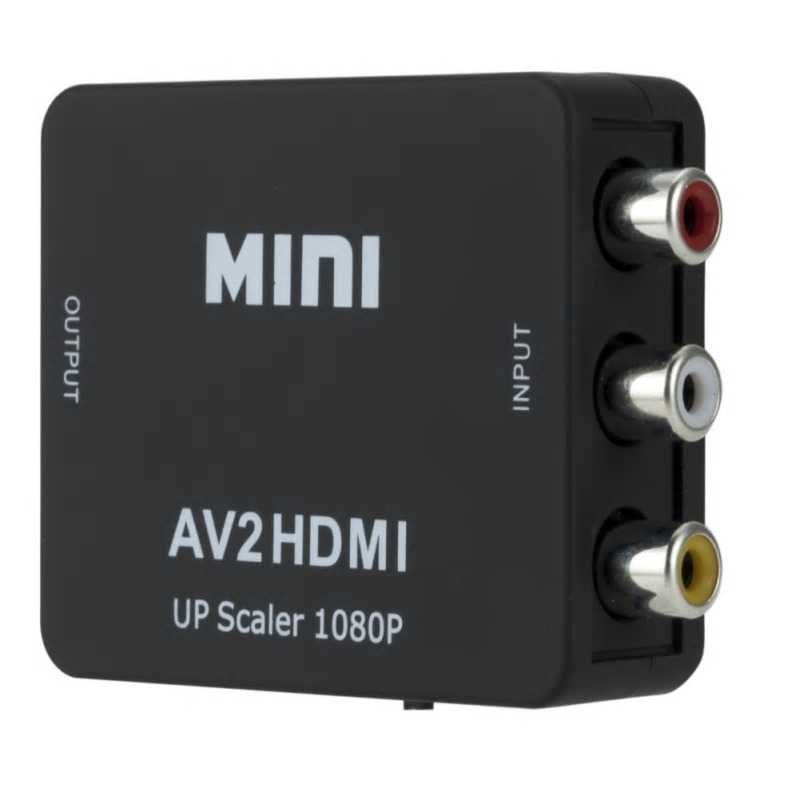 Conversor HDMI para Vídeo Composto / RCA / AV / TV ou RCA para HDMI