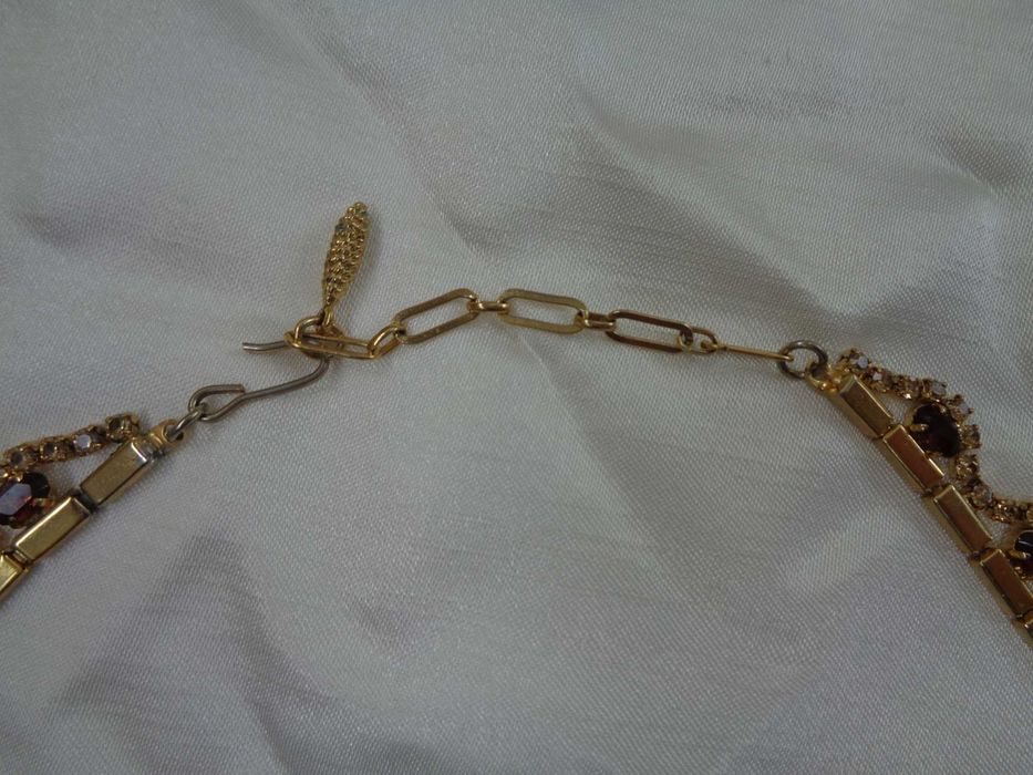 весільне кол'є позолота Сваровськи 47см