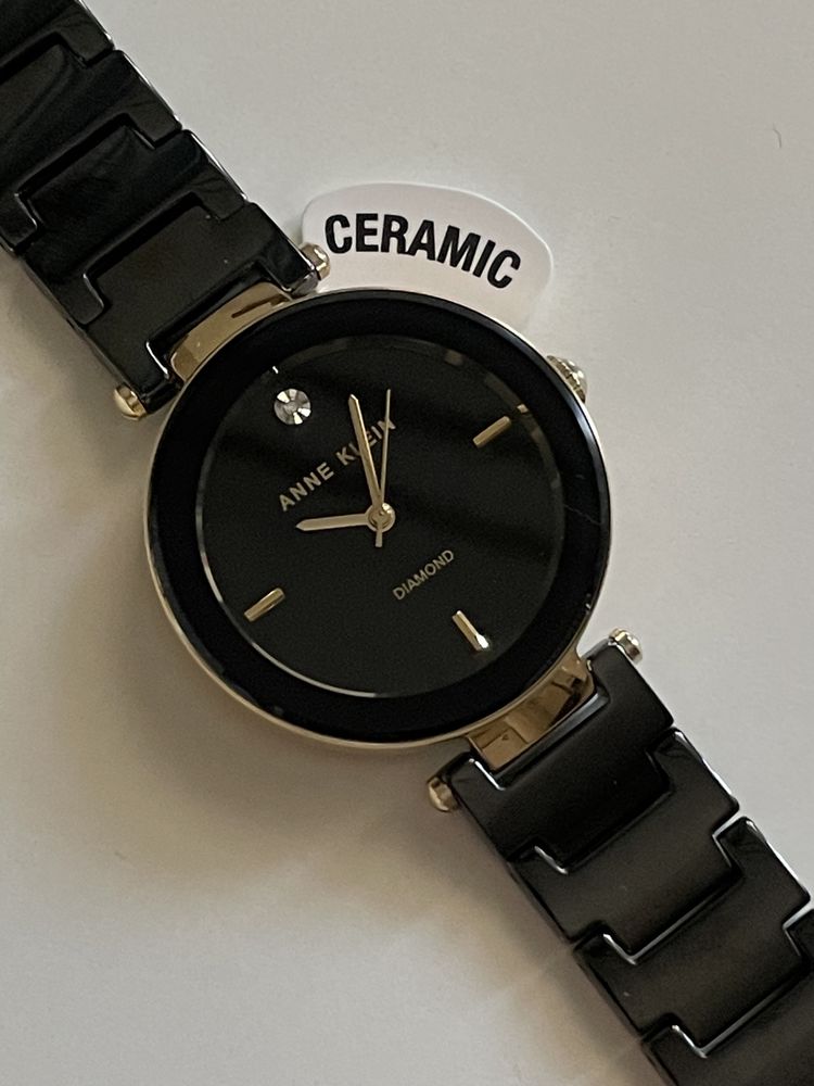 -50%$ Бриллиант часы Anne Klein Diamond  годинник  AK/1018BKBK