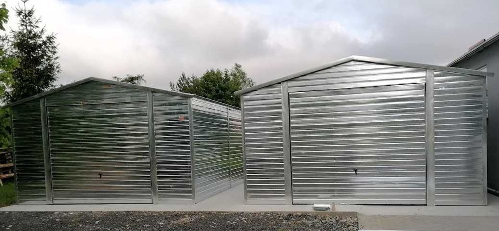 Ocynkowany Blaszak -Garaż Blaszany Dwuspadowy Ocynk –Tanio – Maj-Blach