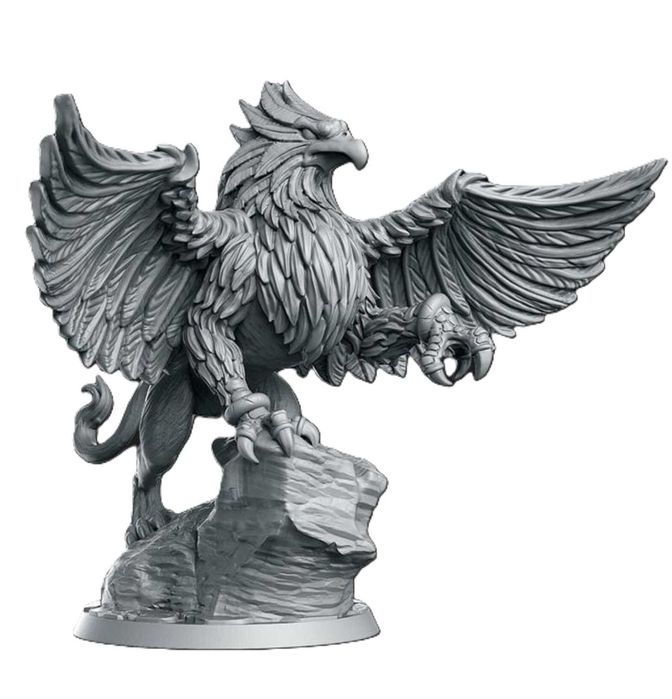 Gryf Królewski Orzeł na skale dnd rpg figurki z żywicy