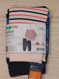 Nowy dres dresik niemowlęcy dziewczęcy Lupilu 74/80 bluza spodnie