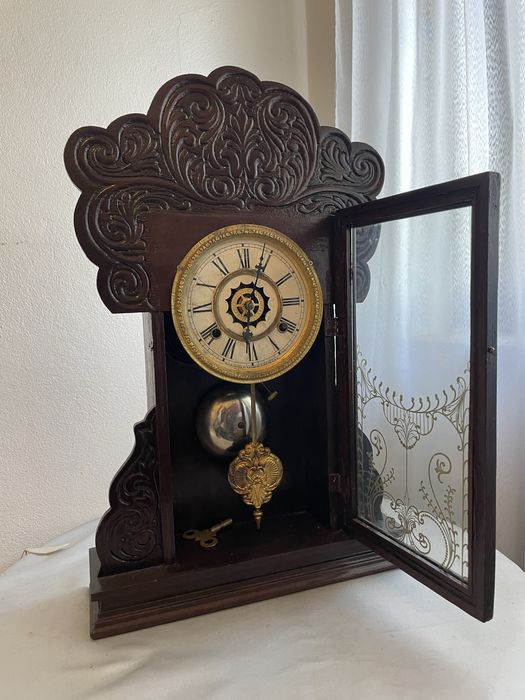 Relogio de pendulo antigo - Waterbury Clock