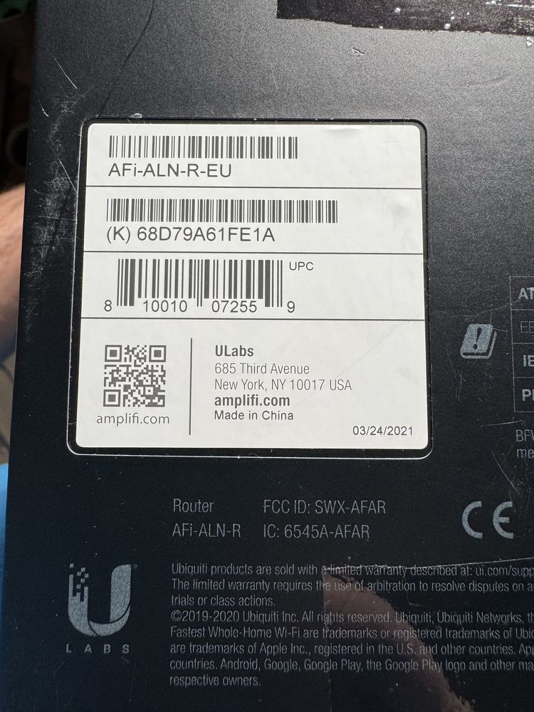 AmpliFi Alien Router Ubiquiti