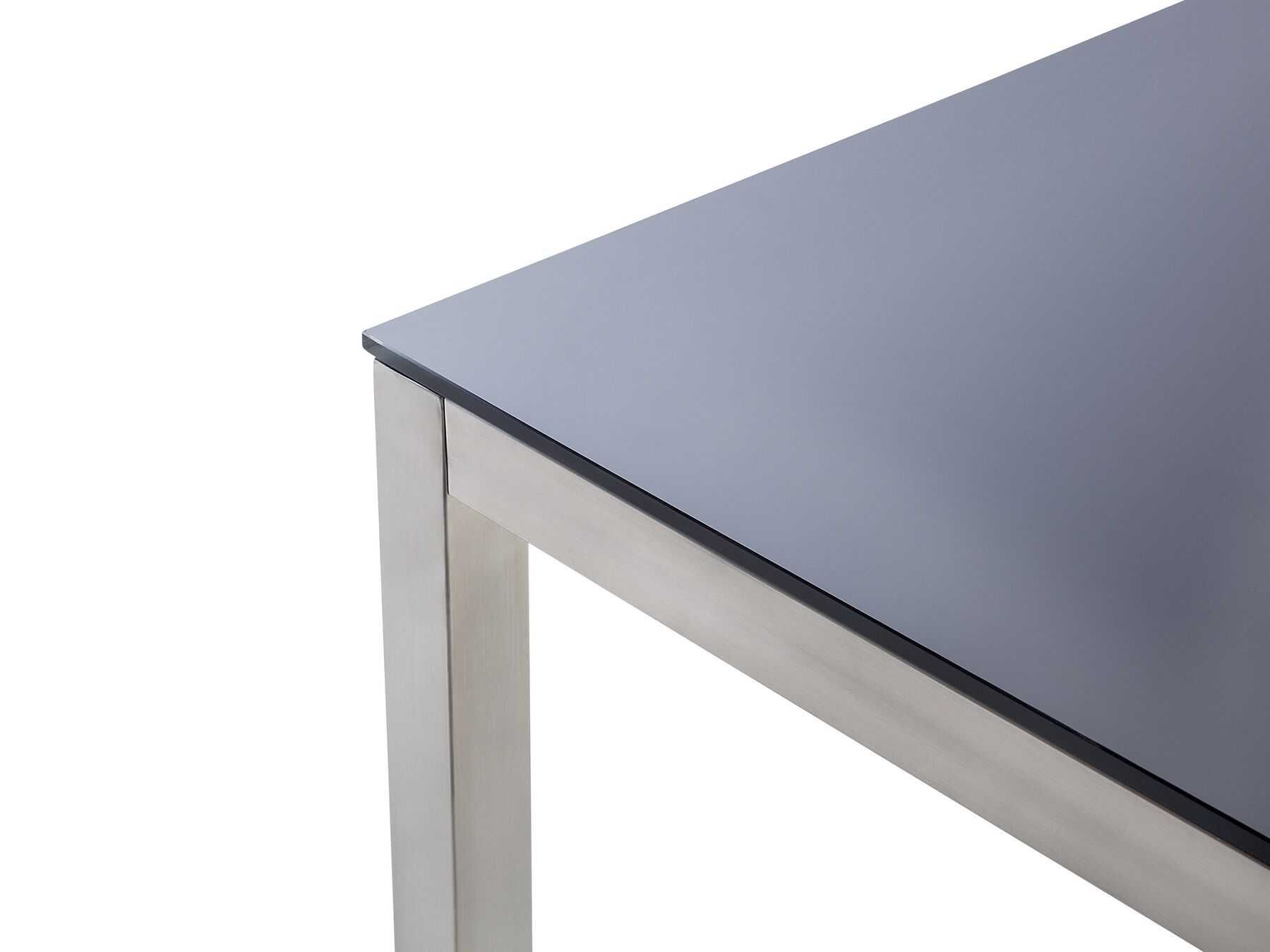 Mesa metalica com vidro