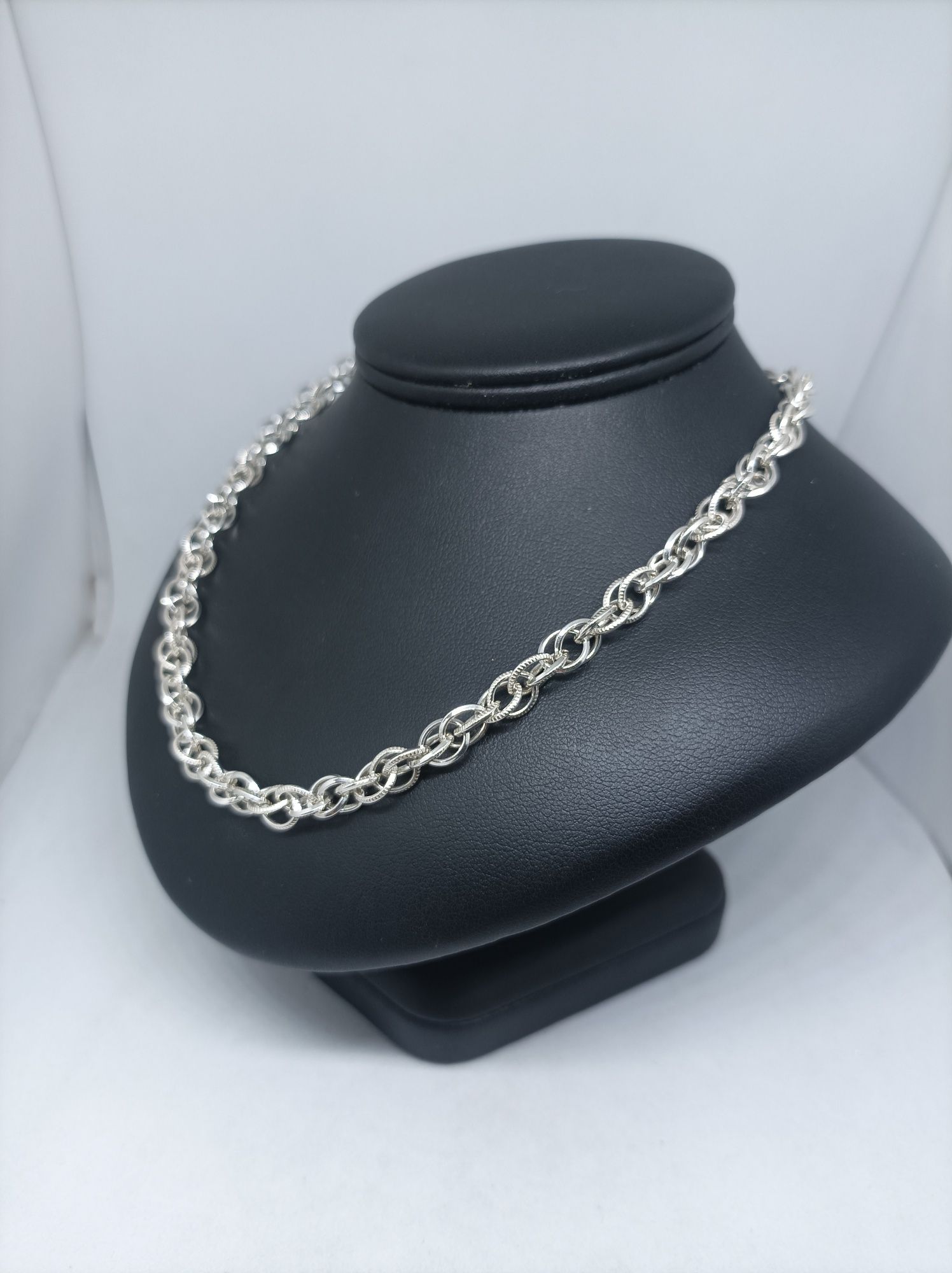 Srebrny łańcuszek srebro 925 długość 45 cm