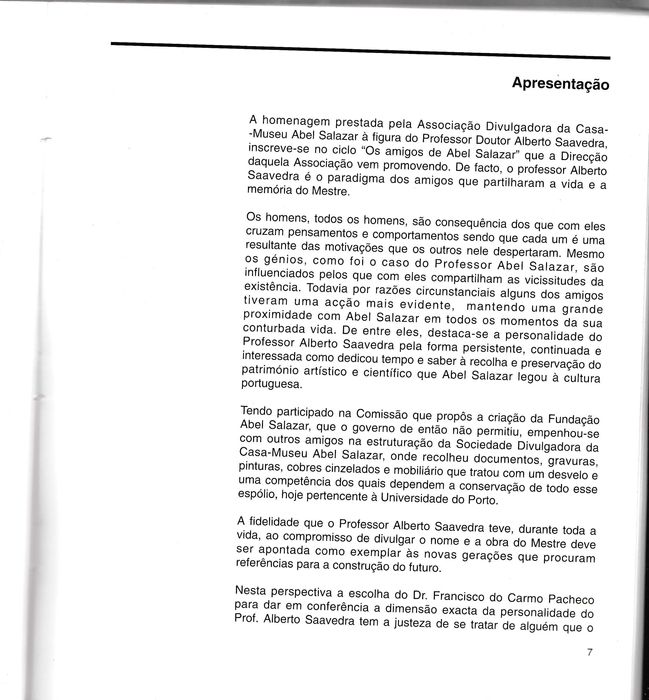 Alberto Saavedra - Médico, Cientista, Democrata
