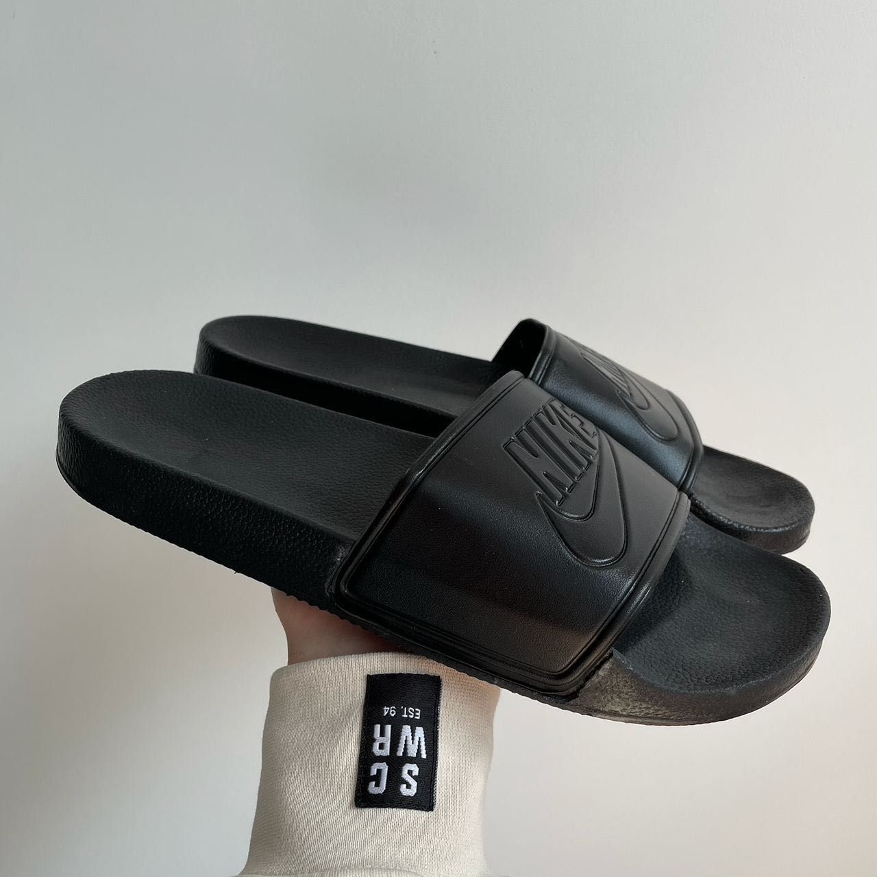 Мужские тапочки, сланцы, шлепки Nike Slides black. Размеры 41-45