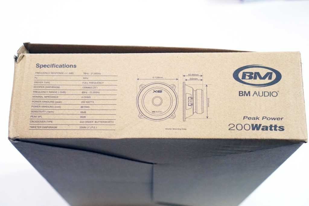 13см BOSCHMANN BM Audio F-528-X6 200 W 2 смугові компоненти