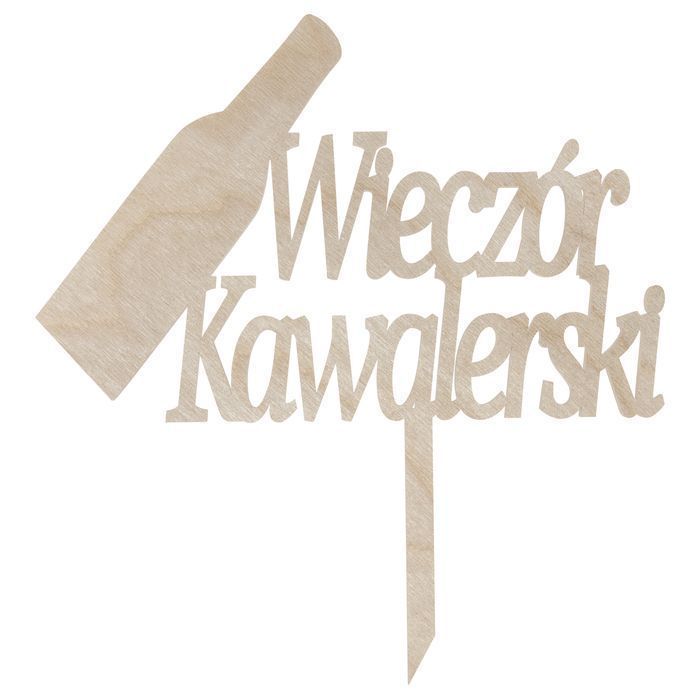 Drewniany topper wieczór kawalerski