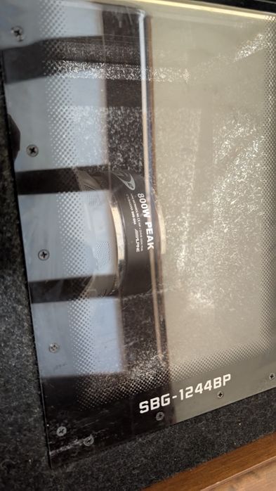 Zestaw Car audio subwoofer Alpine wzmacniacz JBL kondensator BOA