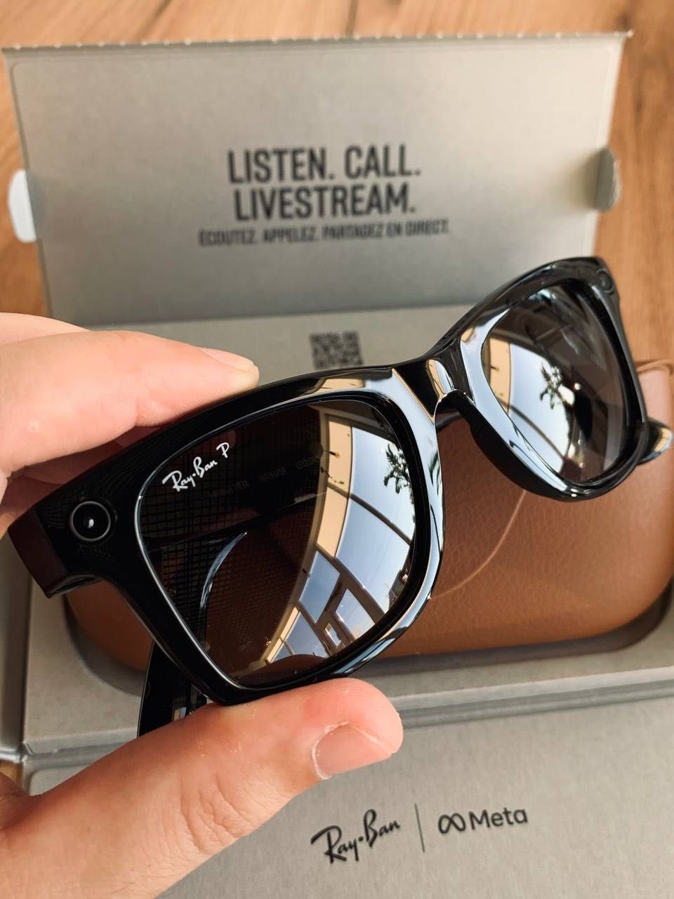 Смарт-окуляри RayBan Meta Wayfarer SHINY BLACK Polar Gradient Graphite