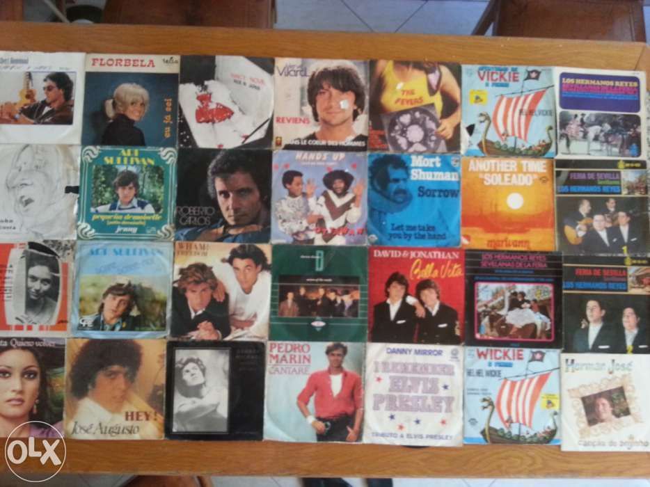 Lote de discos de vinil vários singles (venda individual)