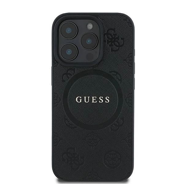 Etui Guess Saffiano Peony Classic Logo MagSafe na iPhone 16 Pro Max -