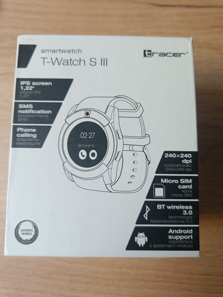 smartwatch tracer t-watch liberator s3 czarny