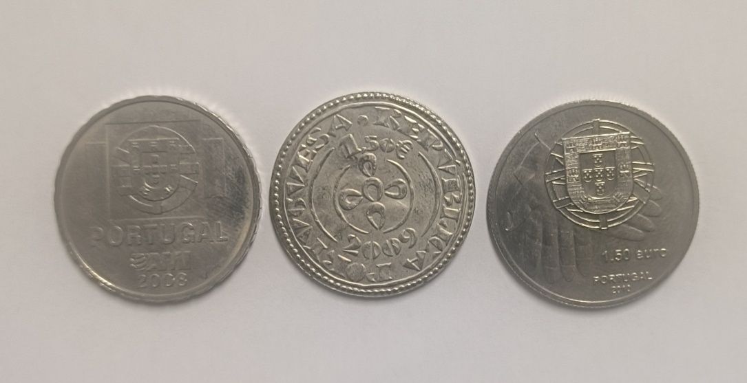 Moedas Comemorativas Portugal 1,5 euros