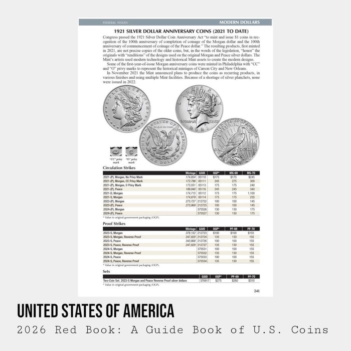 2026 Red Book • Каталог монет США • Тверда обкладинка • Нова