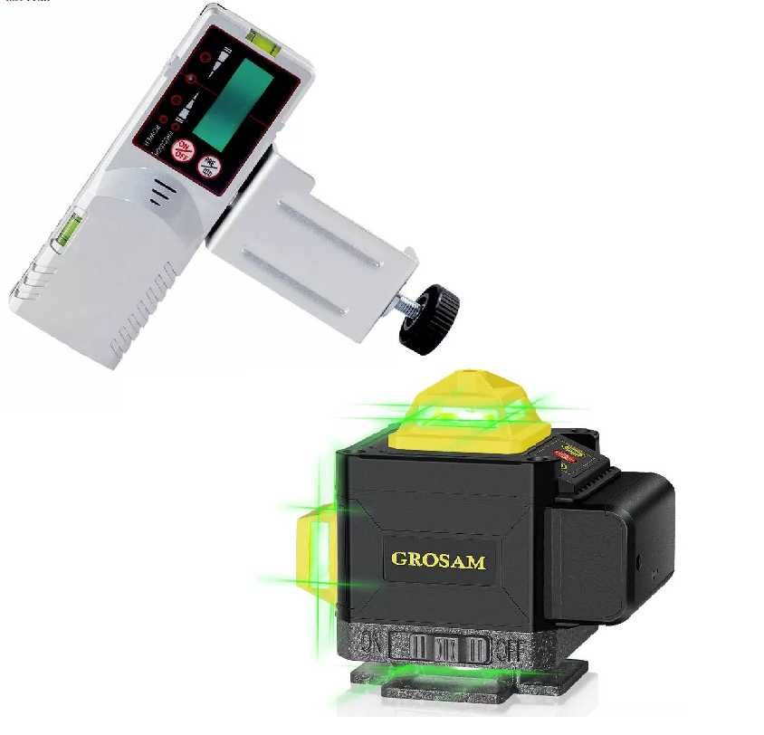 Poziomica Niwelator Laserowy 16/360 Laser 4D + Detektor