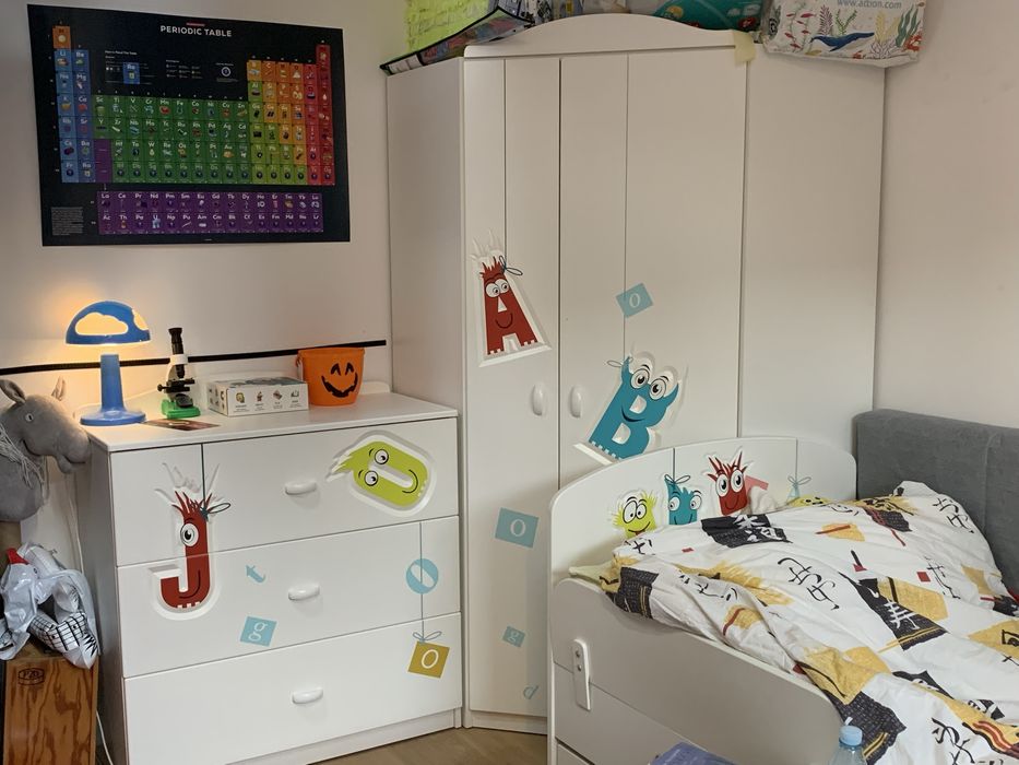 Meble MEBLIK 7 elementów dziecięce młodzieżowe ikea dziecinne chłopca