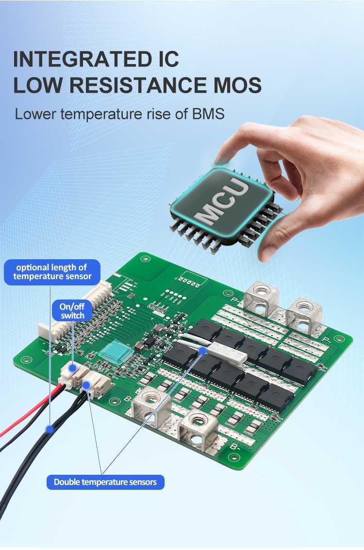 BMS 14-16S 80A-100a Placa de proteção de circuito de bateria