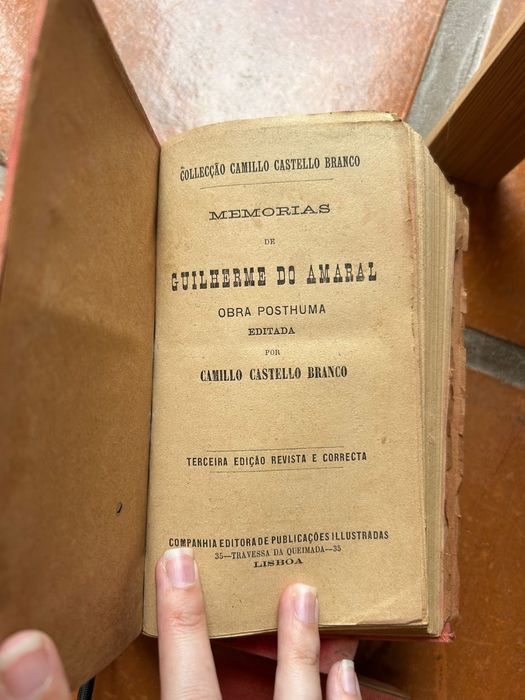 Lote livros raros de Camilo Castelo Branco