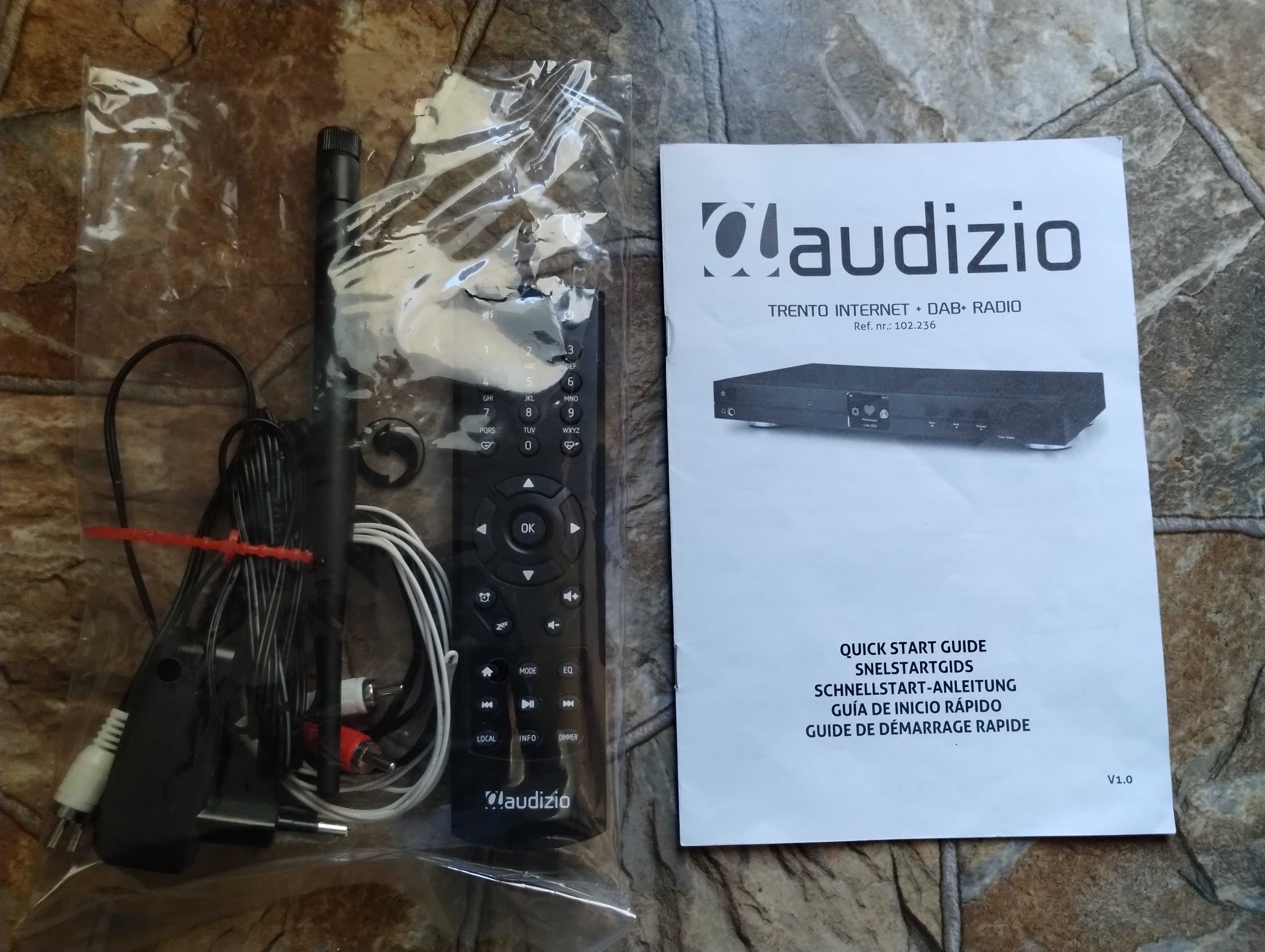 Radio internetowe Audizio z WIFI, BT, FM, DAB+, DLNA