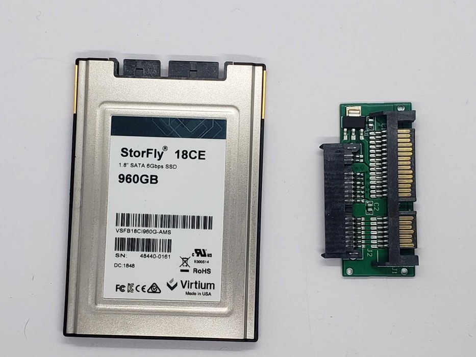 SSD 960gb Virtium StorFly 18CE.µsata sata3 1.8" mlc+переходник на sata