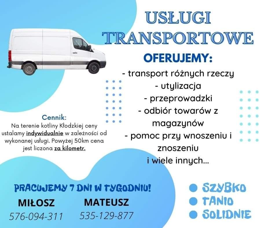 Usługi Transportowe/Przeprowadzki (CAŁA POLSKA)