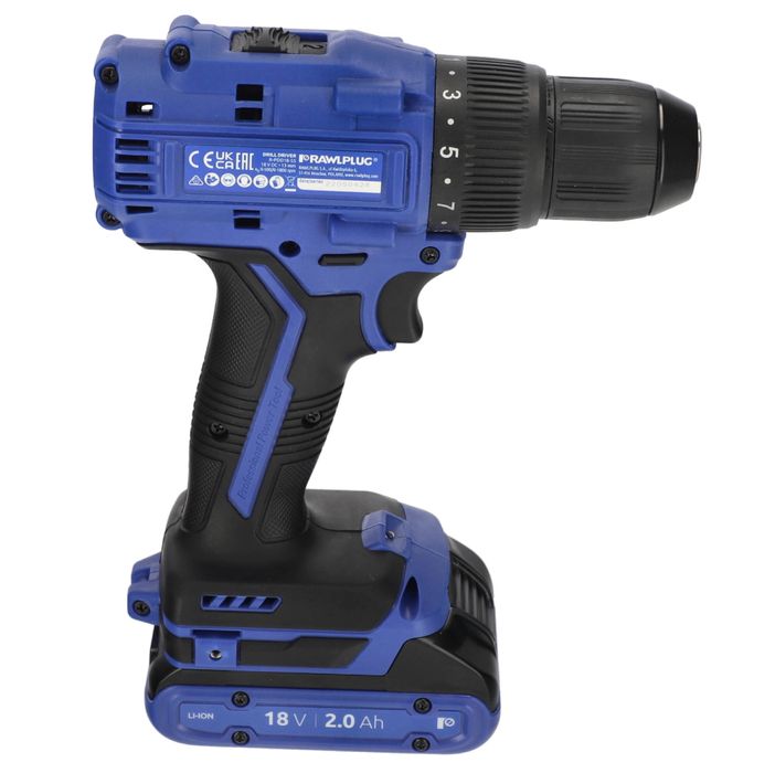 Wiertarko-wkrętarka RAWLPLUG 18V 55Nm 2xaku 2ah
