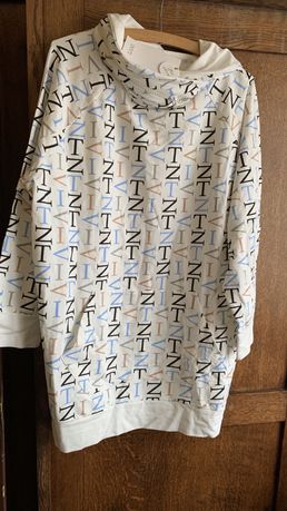 Bluza kangurowa  L XL biała litery