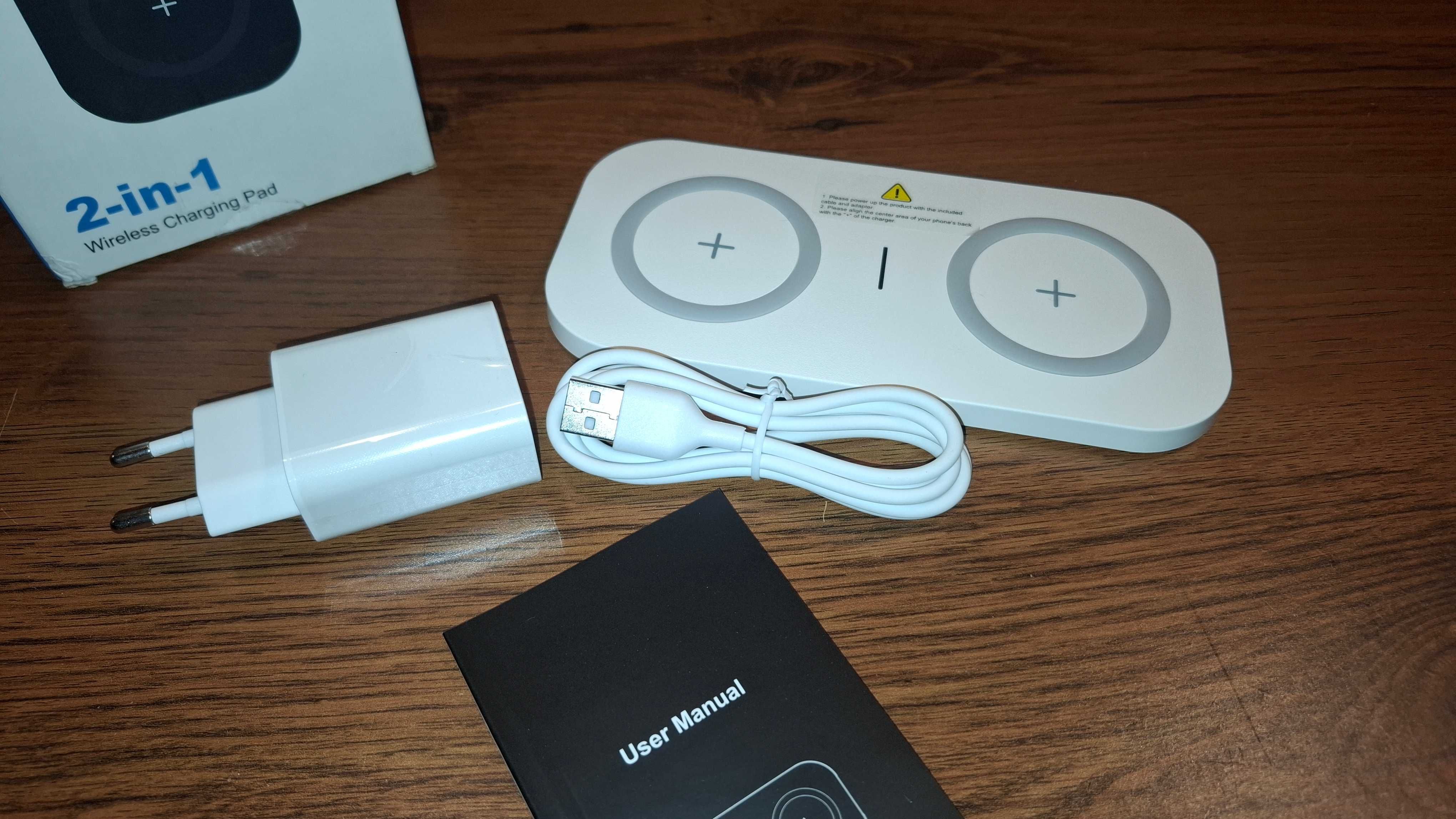 Ładowarka Bezprzewodowa 2 w 1 - Wireless Charger 2 in 1