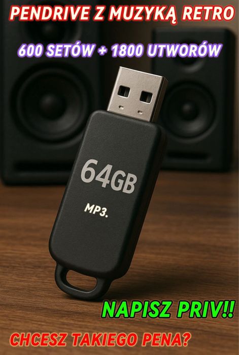 Pendrive Muzyka Klubowa Retro 64 GB