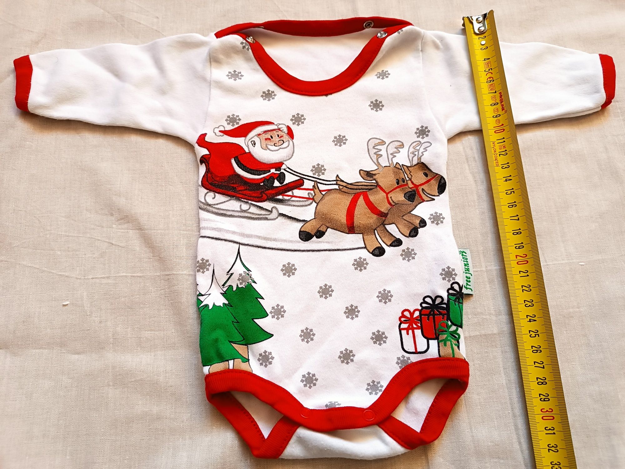 Body świąteczne święta unisex r. 62 Mikołaj sanie Free Juniors.
