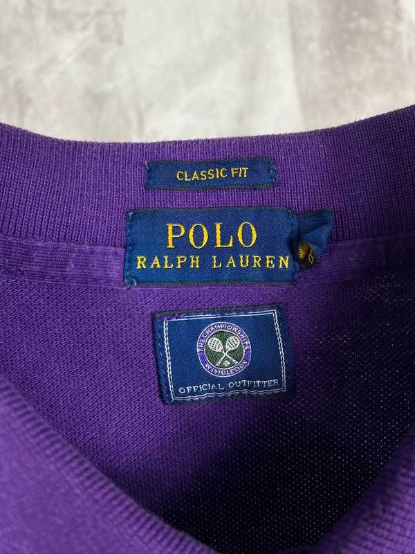 Polo Ralph Lauren wimbledon koszulka fioletowa Purple tee luxury sport